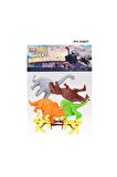 Kız Çocuk Oyuncak Erkek Çocuk Oyuncak 713 Toy Play 6 Parça Dinozor Figür Seti 14-18cm Eğitici Oyunca