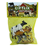 Eğlenceli Oyuncak Sunman Çiftlik Hayvanları Poşetli Kız Erkek Çocuk Eğitici