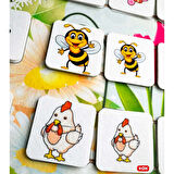 Eğlenceli Oyuncak Büyük Küçük Hayvan Oyunu Kız Erkek Çocuk Eğitici