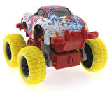 Eğitici Oyuncak Die Cast Batik Desenli Sarı Teker Araba Kız Erkek Çocuk Eğiticil