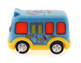 Eğlenceli Oyuncak Çek Bırak Mini Sevimli Mavi Otobüs Kız Erkek Çocuk Eğitici