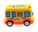 Kız Erkek Çocuk Oyuncak Çek Bırak Mini Sevimli Sarı Otobüs Kız Erkek Çocuk Eğitici