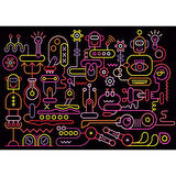 Eğlenceli Oyuncak 20518 PUZZLE 1000 ROBOT WORKSHOP Kız Erkek Çocuk Eğitici