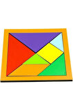 Eğitici Öğretici Çocuk Oyuncaklar Hamaha Wooden Toys Doğal Ahşap Eğitici Cak 7 Parça Mini Tangram