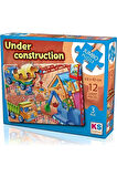 Kız Çocuk Oyuncak Erkek Çocuk Oyuncak KS Games Under Construction Jumbo 12 Parça Puzzle Eğitici Oyun