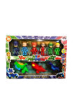 Eğitici Öğretici Çocuk Oyuncaklar Pjmasks Figür 6 Karakter 3 Arabalı Set Oyuncak Pjmasks Pijamamaske