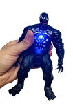 Kız Erkek Çocuk Eğlenceli Oyuncaklar Venom Oyuncak Figür Mavi Işıklı 18Cm Karakter