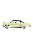 Kız Çocuk Oyuncak Erkek Çocuk Oyuncak Mini GT 1:64 Lincoln Capri 1954 Premier Yellow Eğitici Oyuncak