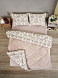 ETE HOMETEX ÇİFT KİŞİLİK LÜX WELSOFT YORGAN SETİ 195X215CM AKSU BEJ 8696474231869
