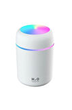 H2o Humidifier 300 Ml Işıklı Hava Nemlendirici Buhar Makinesi Ve Aroma Difüzörü