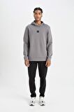 DeFactoFit Standart Fit Kapüşonlu Sporcu Sweatshirt D0925AX24AUGR211