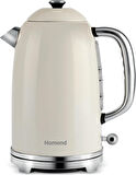 Homend Vintage Heatrow 1627H Kettle Su Isıtıcısı Krem