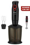 Awox Barmix 3in1 1000 Watt Çıkabilir Çelik Uçlu 3'lü Blender & Mikser Seti