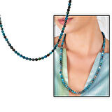 Hem Bileklik - Hem Kolye - Hem Tesbih 99lu Apatite Doğaltaş Aksesuar