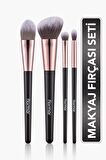 Flormar 4'lü Makyaj Fırçası Seti (Allık-Fondöten-Far-Crease) - Makeup Brush Set - 012 - 8690604597772