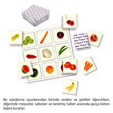 Kırkpabuç Eşleştirelim Meyveler Sebzeler - 40 Parça 7309