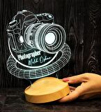 Fotoğrafçıya Hediye DSLR Fotoğraf Makinesi 3D Led Lamba