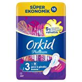 Orkid Platinum Hijyenik Ped Gece Süper Ekonomik Paket 16 Ped