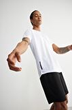 DeFactoFit Slim Fit Dar Kesim Bisiklet Yaka Baskılı Sporcu Kısa Kollu Tişört V2887AZ25SPWT34