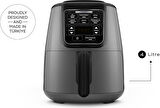 Karaca Air Pro Cook XL 2 in 1 Airfryer Space Gray Black