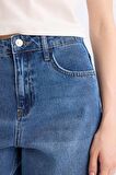 DeFacto Carrot Fit Yüksek Bel Bilek Boy Jean Yıkamalı Pantolon D8355AX24AUNM28