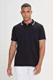 Slim Fit Dar Kesim %100 Pamuk Polo Yaka Tişört