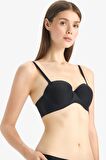DeFacto Push Up Micro Dolgulu Push Up Straplez Sütyen-Fall in Love C1526AX25SPBK81