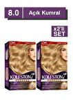 Koleston Supreme Saç Boyası 8/0 Açık Kumral x2'li Set