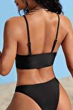 Angelsin Şık Bikini Takım Siyah