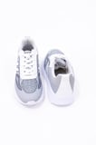 Dijital Baskılı Unisex Gri Sneaker - Beyaz Desenli Günlük Ayakkabı