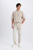 Regular Gabardin Jogger Pantolon Kargo Cepli Beli Paçası Lastikli