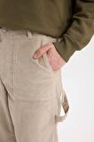 DeFacto Kadife Pantolon Wide Leg Bol Rahat Kesim Cepli Düz Paça C9015AX24WNBG170