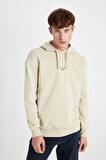 DeFacto Boxy Fit Kapüşonlu Sırt Baskılı Sweatshirt C6148AX24AUBG796