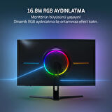 Gamepower 27" Vivid V80 Fast VA Panel Curved RGB 300Hz 0.5ms FHD 2x2W Speaker Oyuncu Monitörü
