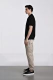 DeFacto Jogger Gabardin Pantolon Beli Lastikli Kargo Cepli Lastikli Paça E1037AX24WNBG766