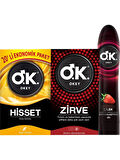 Okey Prezervatif Hisset 20'li + Zirve 10'lu + Çilek Kayganlaştırıcı