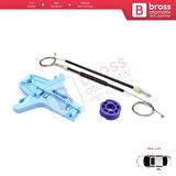 VW Polo Vento MK5 6R 6C 61 2009-2022 4/5 Kapı 6R4839461 İçin Elektrikli Arka Sol Cam Kriko Tamir Se