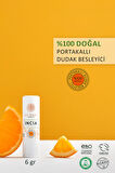 INCIA %100 Doğal Dudak Besleyici Portakal Bitkisel Nemlendirici Dudak Bakım Kremi 6 gr