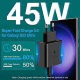 Samsung Galaxy A35 Type-C Girişli Hızlı Şarj Aleti Adaptör - 45W USB-C Hızlı Şarj Adaptörü