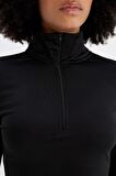DeFactoFit Slim Fit Dar Kesim Fermuarlı Dik Yaka Sporcu Uzun Kollu Tişört W0343AZ24AUBK81