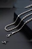Unisex Çelik Burgu Zincir Kolye 60 Cm | Hediyelik Yapılır