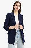 	Regular Fit Ceket Yaka Basic Düz Blazer Ceket