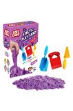 Eğitici Kinetik  Kum Aksesuarlı Kinetik Oyun Kumu (1000 Gr.)  Art Sand Kumu-MOR