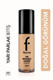 Flormar Doğal Bitişli Fondöten- Invisible Cover Hd Fdt. - 080 Soft Beige - 8682536059091