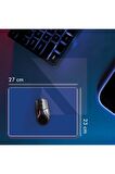 MP05 - 27x23 Medium Mavi Gaming Mousepad | Kaymaz Taban, Oyuncu Gamepad, Ev, Ofis, Oyun