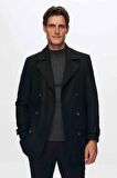 Ds Damat Regular Fit Siyah Kaban 5HF08ORT10001