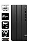 HP PRO TOWER 290 G9 i3 12100 8GB RAM 4TB RAM W11HOME 6D3A1EA MASAÜSTÜ PC & PER4 BELLEK
