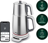 Homend Royaltea Smart 1790H Inox Konuşan Çay Makinesi (Wi-Fi)