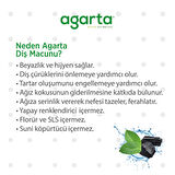 Agarta Hindistan Cevizi Aromalı Beyazlatma Aktif Karbon Diş Macunu 100 ml 