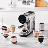 Karaca Coffee Art İnox Dijital 20 Bar Öğütülmüş Espresso Cappuccino ve Kapsül Kahve Makinesi